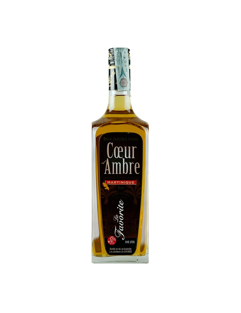 La Favorite Martinica Rhum Agricole Coeur d'Ambre 1L
