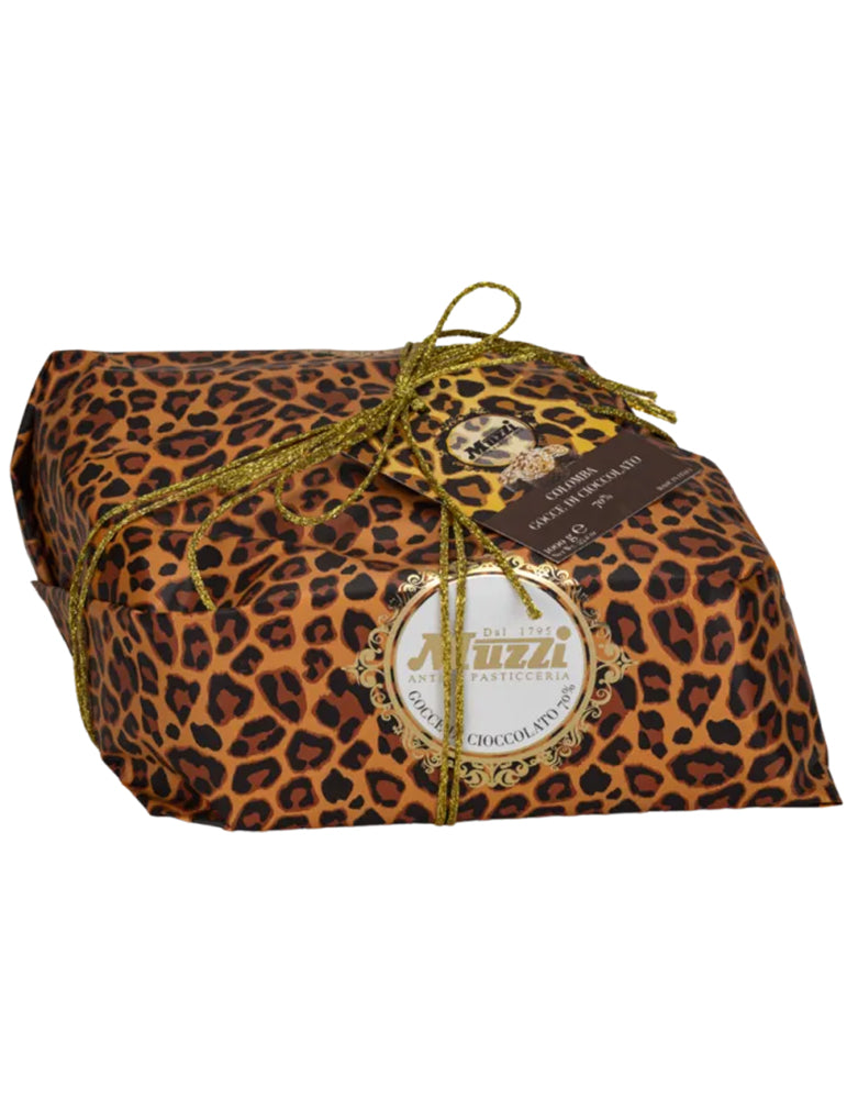 Colomba Cioccolato 70% Gocce di cioccolato fondente 1000g - Antica Pasticceria Muzzi